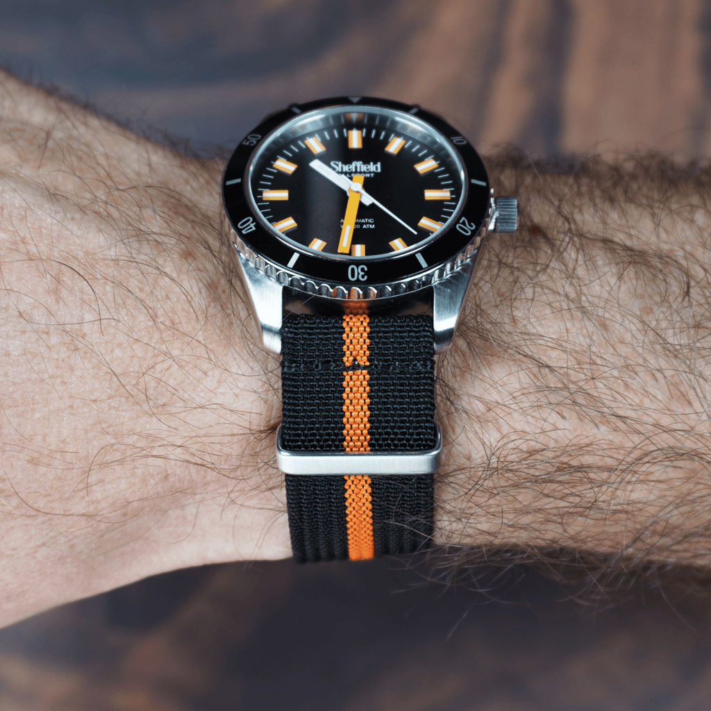 Ribbed Mako FN - Black & Orange