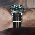 Ribbed Mako FN - Black, Tan & Red