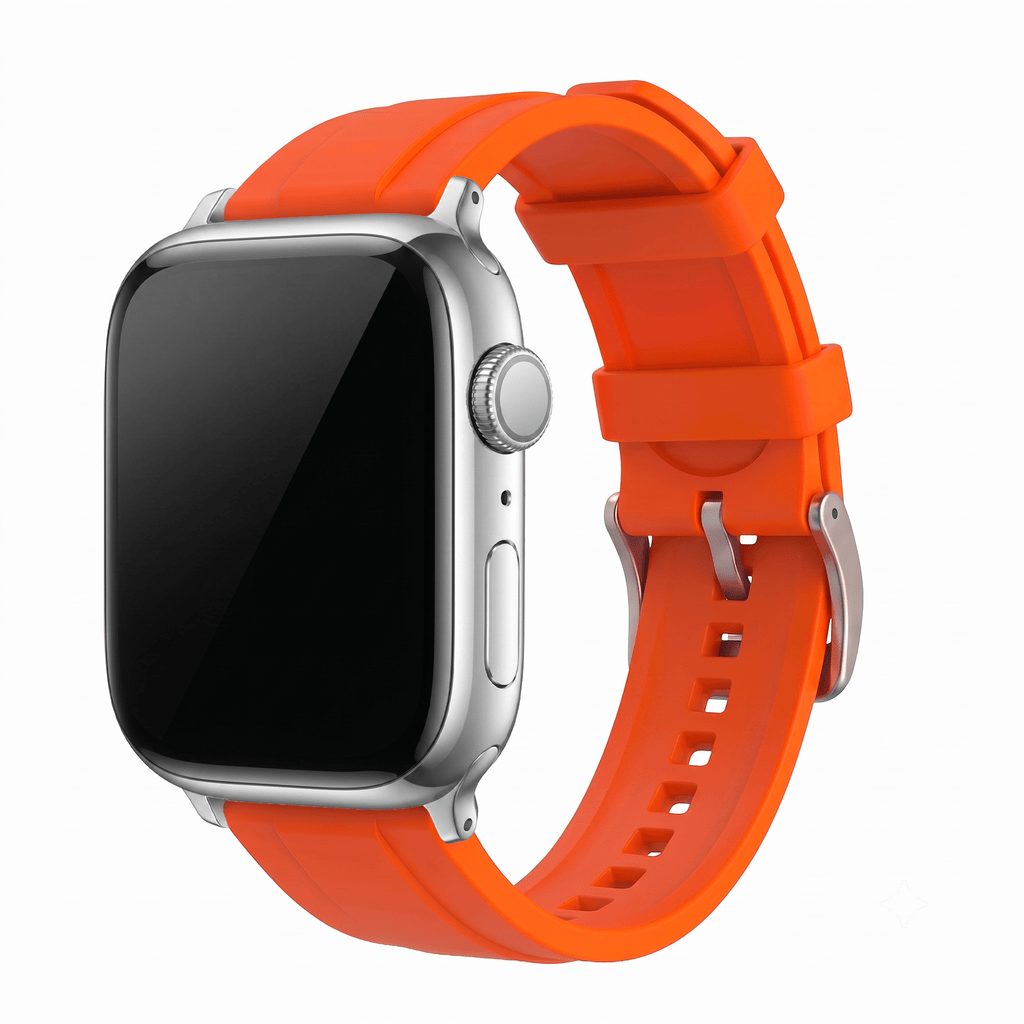 Ridge Rubber Band - For Apple Watch - Orange
