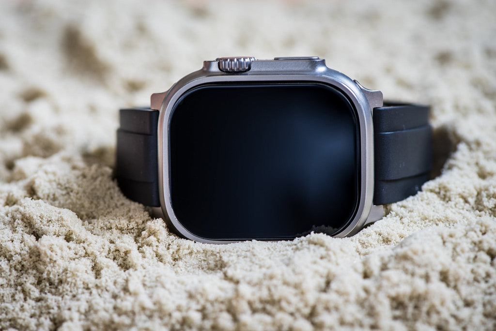 Ridge Rubber Band - For Apple Watch ULTRA - Black