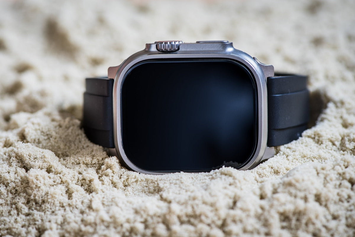 Ridge Rubber Band - For Apple Watch ULTRA - Black