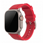 Ridge Rubber Band - For Apple Watch ULTRA - Red