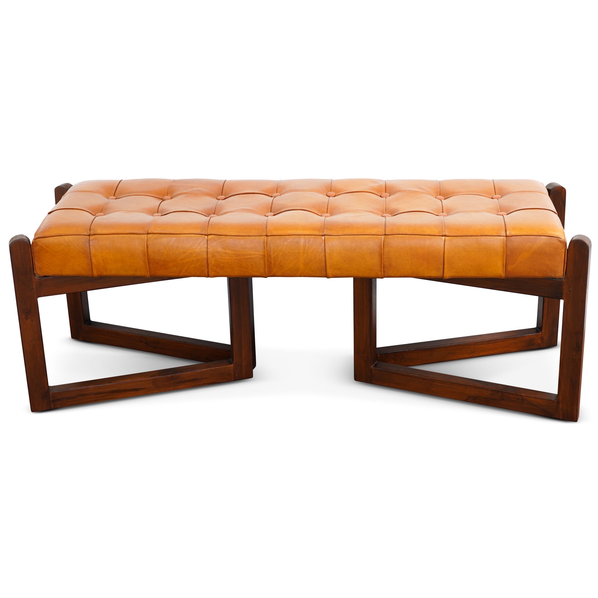 Riley Tan Genuine Leather Bech