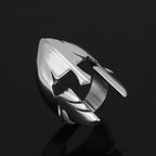 Ancient Greece Spartan Helmet Stainless Steel Ring