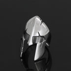 Ancient Greece Spartan Helmet Stainless Steel Ring