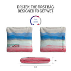 Rippling Stripes Red Blue NXT Dri-Tek Cornhole Bags