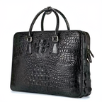 Handmade Luxury Crocodile Handbag Briefcase Unisex