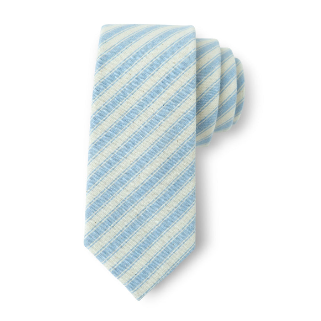 Robin Egg Stripe - Men's Tie