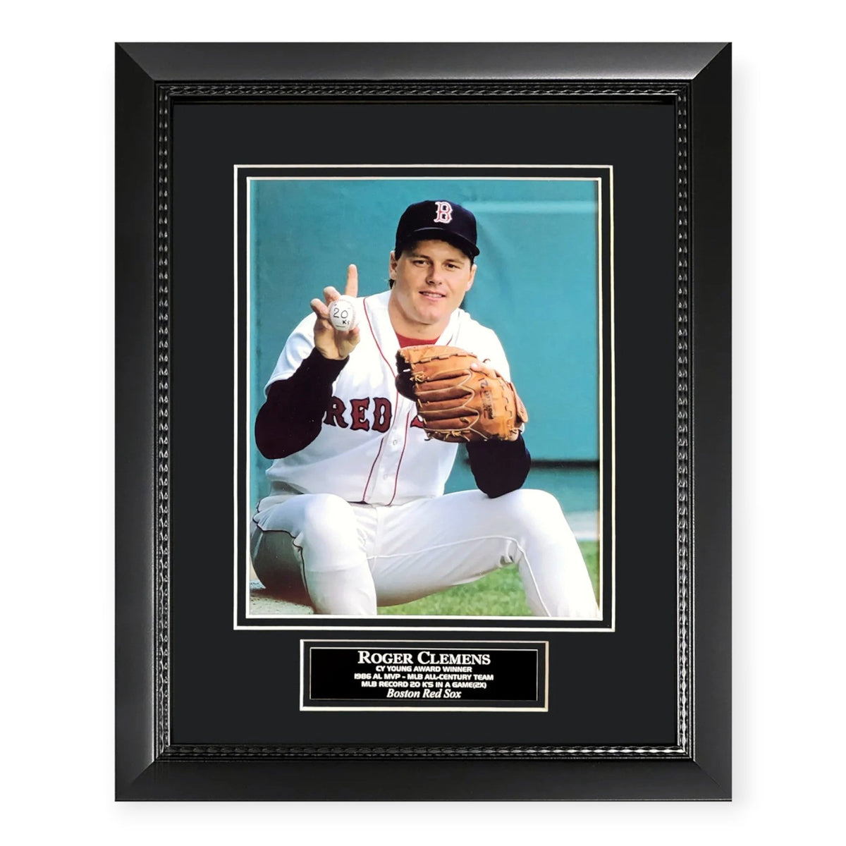 Roger Clemens Boston Red Sox Unsigned Photograph Framed to 11x14