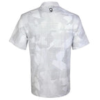 Rogue Men's Golf Polo Shirt – White Camo Print, Performance