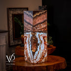 Rosa Onyx Floor Lamp - Small - 35.5"H x 12"W - Square - #5