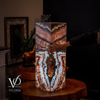 Rosa Onyx Floor Lamp - Small - 35.5"H x 12"W - Square - #5
