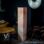 Rosa Onyx Floor Lamp - Medium - 51.5"H x 10"W - Square - #6