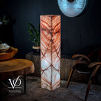 Rosa Onyx Floor Lamp - Medium - 51.5"H x 10"W - Square - #6