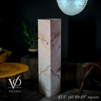 Rosa Onyx Floor Lamp - Medium - 47.5"H x 10"W - Square - #7