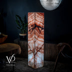 Rosa Onyx Floor Lamp - Medium - 47.5"H x 10"W - Square - #7