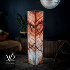Rosa Onyx Floor Lamp - Medium - 47.5"H x 10"W - Square - #7