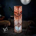 Rosa Onyx Floor Lamp - Medium - 47.5"H x 10"W - Square - #7