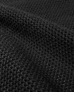 Rough Knit Mid Rise Brief Black