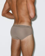 Rough Knit Mid Rise Brief Sardinia Tan