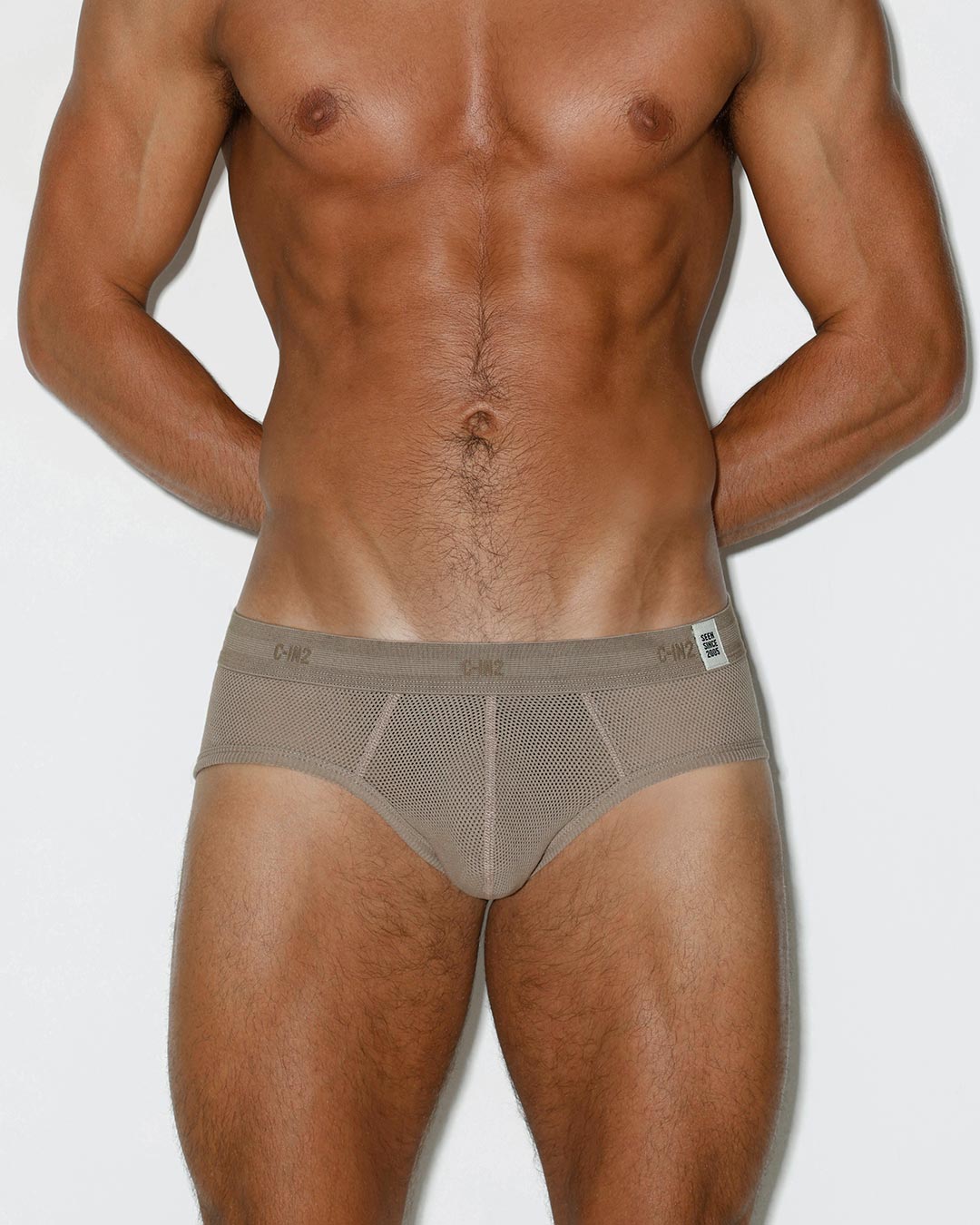 Rough Knit Mid Rise Brief Sardinia Tan