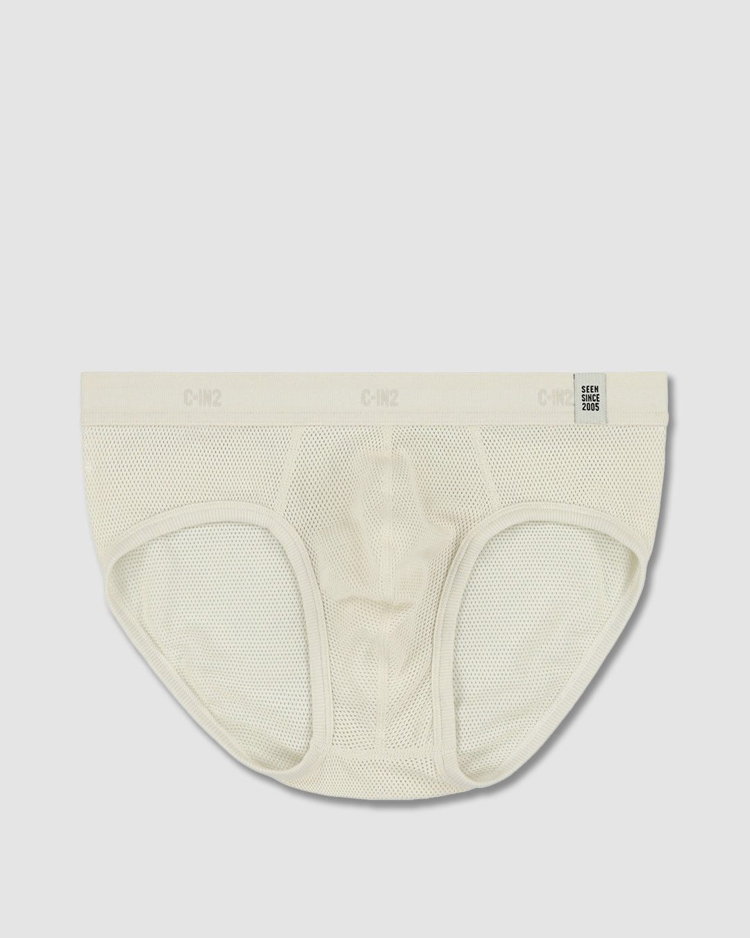 Rough Knit Mid Rise Brief Bone