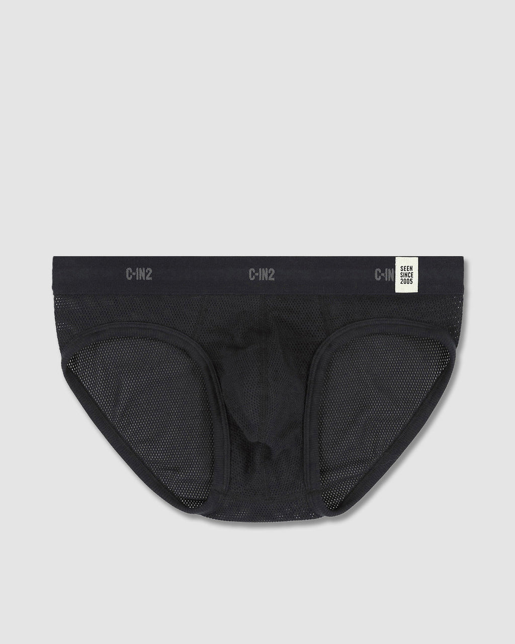Rough Knit Low Rise Brief Black