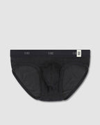 Rough Knit Low Rise Brief Black