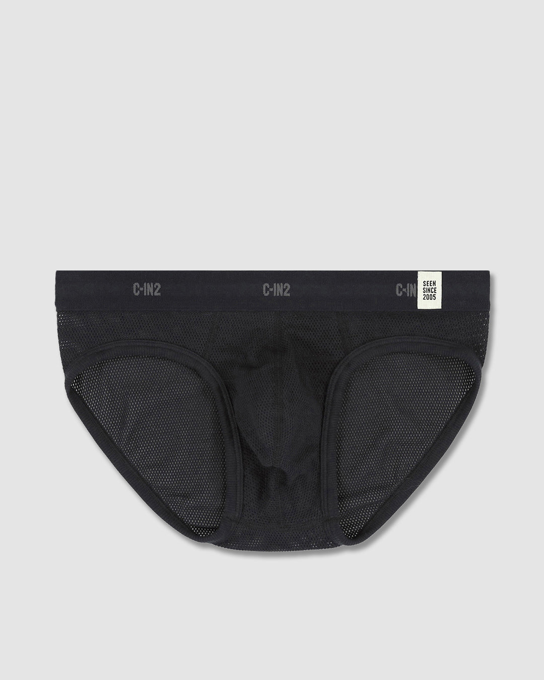 Rough Knit Low Rise Brief Black