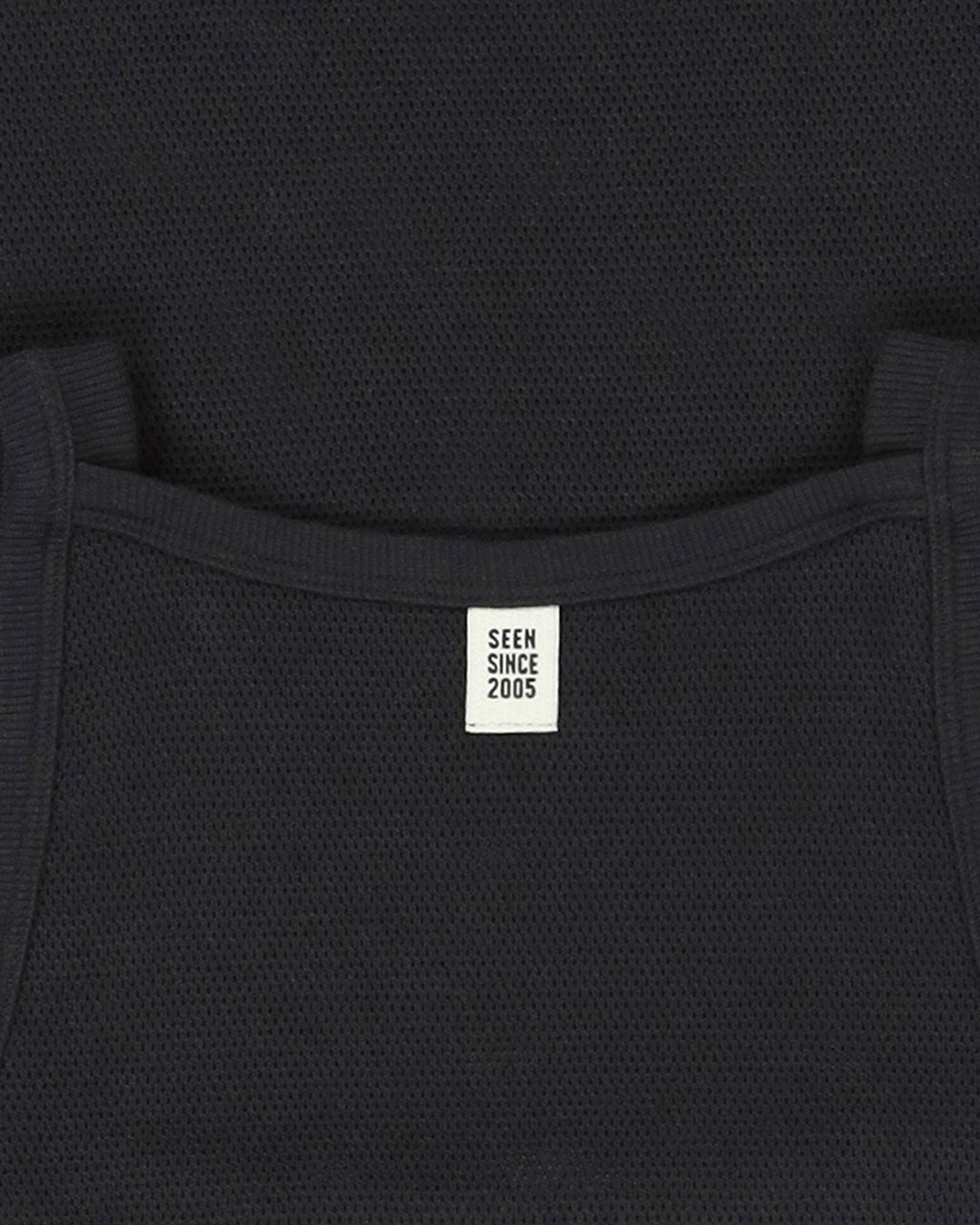 Rough Knit Tank Black