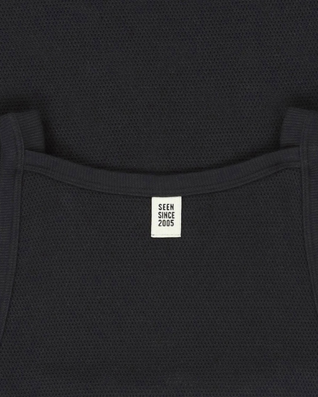 Rough Knit Tank Black
