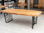 Resin Walnut River Dining Room Table | Voronoi Table