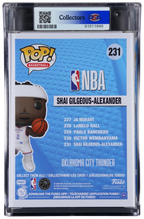 Shai Gilgeous-Alexander Basketball #231 Funko POP! PSA 8.5 NM-MINT+