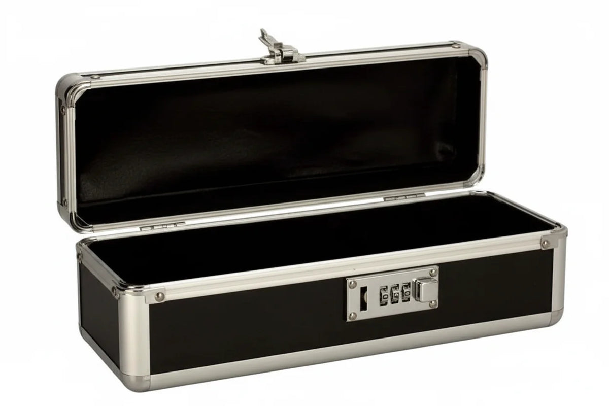 The Toy Chest Lockable Vibrator Case Medium Black