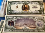 Set of 10 - Jesus Christ Praise The Lord Christian Religious Novelty $7 Bills