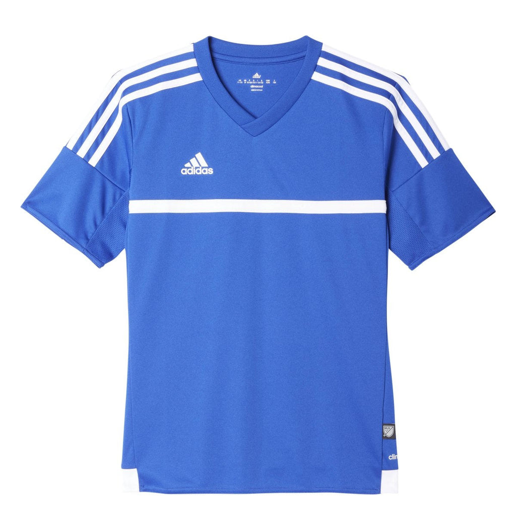 Adidas Boys MLS 15 Match Jersey T-Shirt Bold Blue Size Youth Medium
