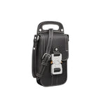 Saddle Vertical Pouch with Strap Black Dior Oblique Jacquard with Black Grained Calfskin