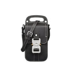 Saddle Vertical Pouch with Strap Black Dior Oblique Jacquard with Black Grained Calfskin