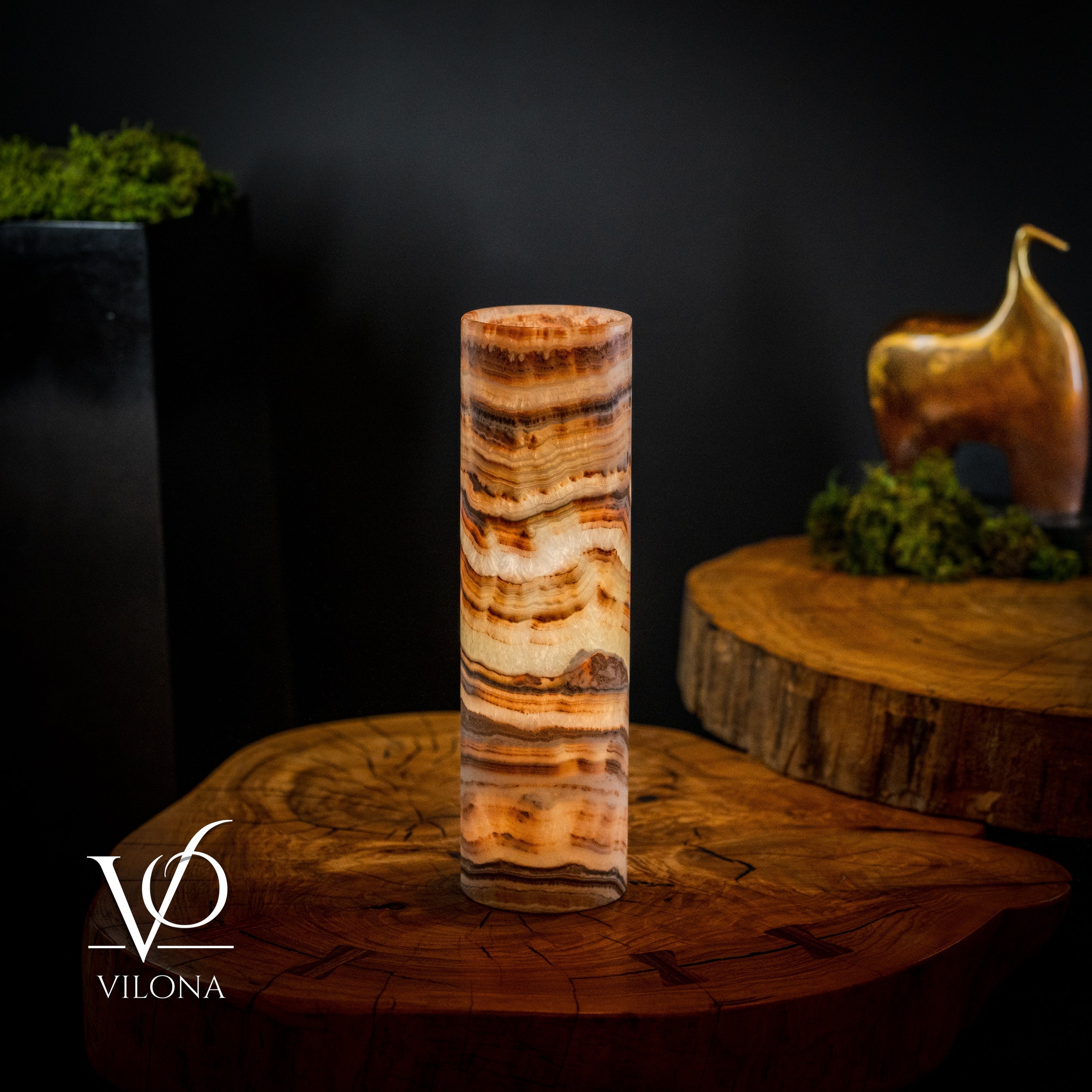 Sahara Crystal (Onyx Table Lamp #52)