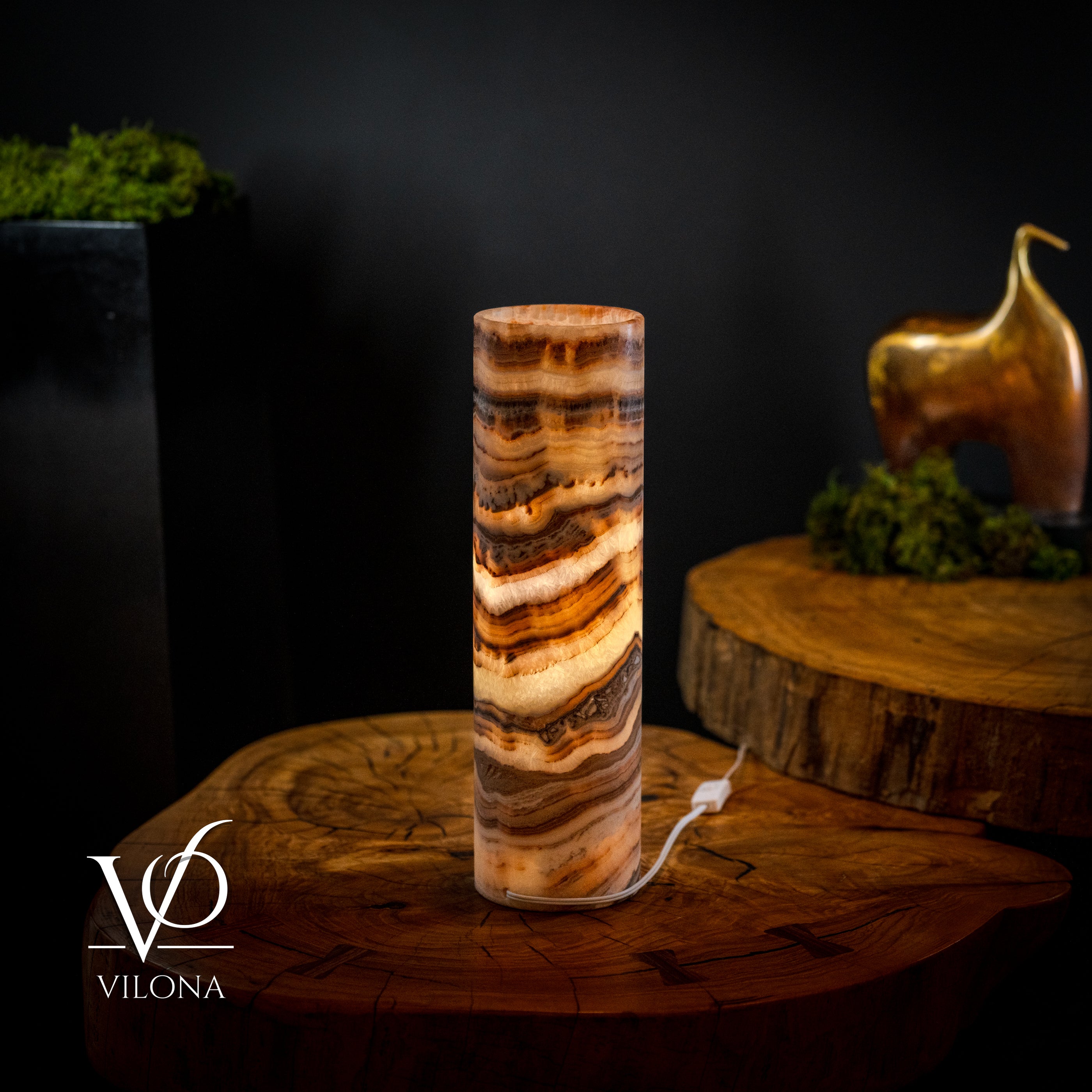 Sahara Crystal (Onyx Table Lamp #52)
