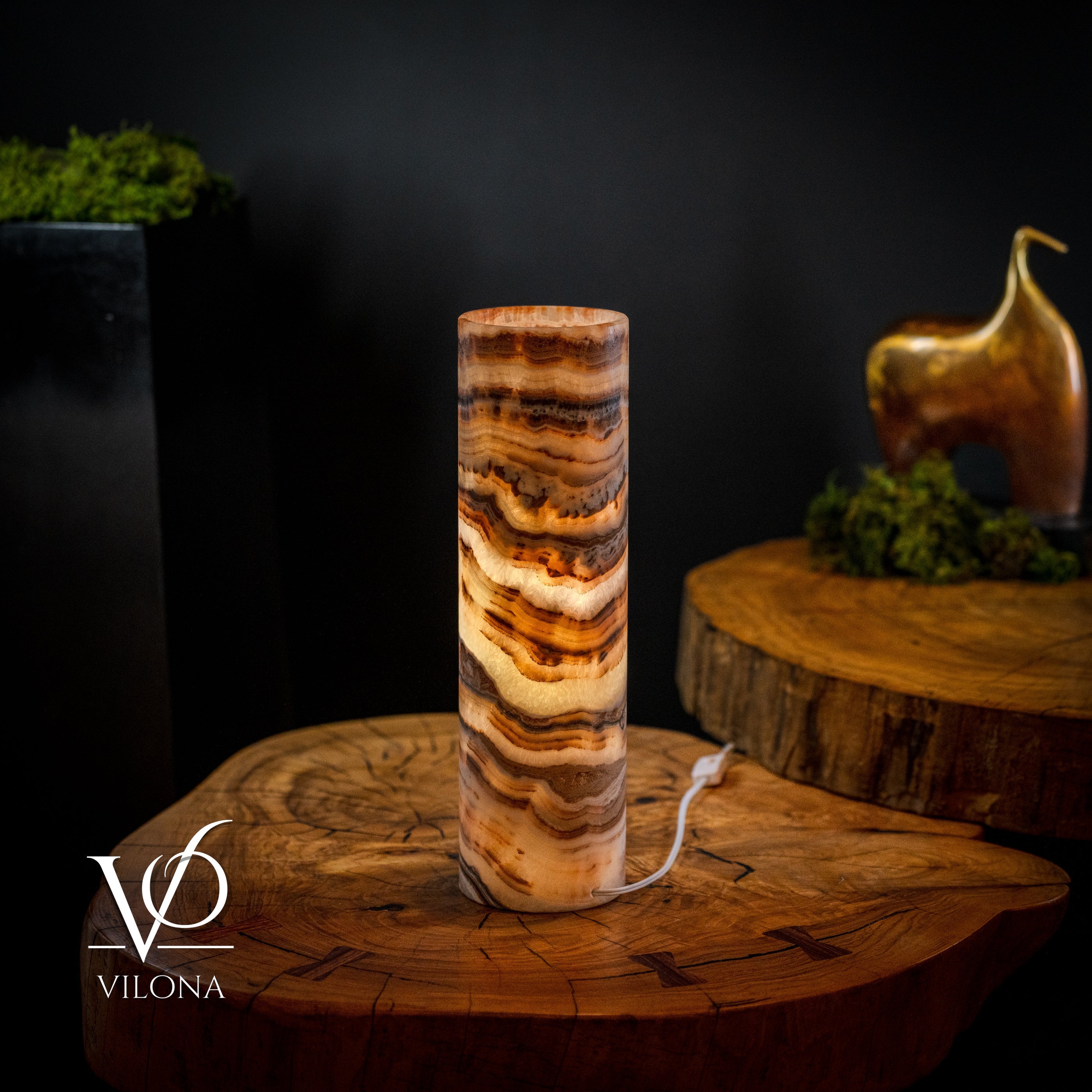 Sahara Crystal (Onyx Table Lamp #52)