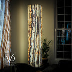Sahara Onyx Floor Lamp - Large - 63"H x 12"W - Square - #1