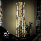Sahara Onyx Floor Lamp - Large - 63"H x 12"W - Square - #1