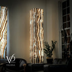 Sahara Onyx Floor Lamp - Large - 63"H x 12"W - Square - #2