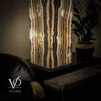 Sahara Onyx Floor Lamp - Large - 63"H x 12"W - Square - #2