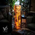 Sahara Onyx Floor Lamp - Small - 39.75"H x 12"W - Cylinder #1