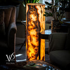 Sahara Onyx Floor Lamp - Small - 39.75"H x 12"W - Cylinder #1