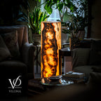 Sahara Onyx Floor Lamp - Small - 39.75"H x 12"W - Cylinder #1
