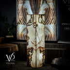 Sahara Onyx Floor Lamp - Exotic - Polished - Medium - 47.5"H x 12"W - Square - #4