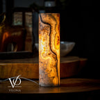 Sahara Onyx Lamp (Cylinder Table Lamp #11)
